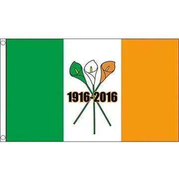 DRAPEAU IRLANDE INSURRECTION DE PAQUES 1916-2016 150x90cm - DRAPEAU EASTER RISING IRLANDAIS 90 x 150 cm - DRAPEAUX