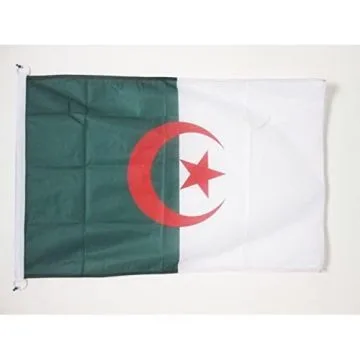 DRAPEAU ALGÍ?RIE 90x60cm - DRAPEAU ALGÍ?RIEN 60 x 90 cm Spécial Extérieur - DRAPEAUX