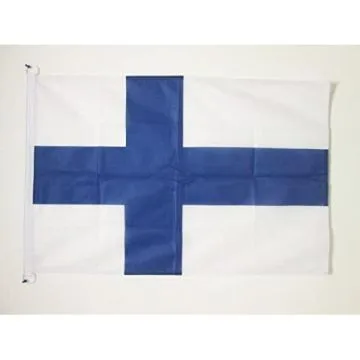 DRAPEAU FINLANDE 90x60cm - DRAPEAU FINLANDAIS 60 x 90 cm Spécial Extérieur - DRAPEAUX