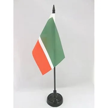DRAPEAU DE TABLE TCHÉTCHÉNIE 15x10cm - PETIT DRAPEAUX DE BUREAU RÉPUBLIQUE TCHÉTCHÈNE 10 x 15 cm