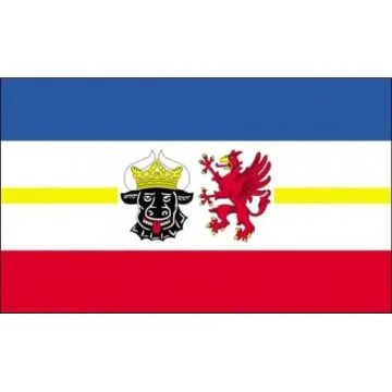 DRAPEAU MECKLEMBOURG-POMÉRANIE-OCCIDENTALE 150x90cm - DRAPEAU MECKLENBURG-VORPOMMERN - LAND ALLEMAGNE 90 x 150 cm - DRAPEAUX