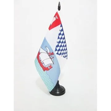 DRAPEAU DE TABLE BELFAST 21x14cm - PETIT DRAPEAUX DE BUREAU IRLANDE DU NORD - ULSTER 14 x 21 cm