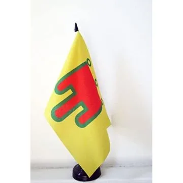 DRAPEAU DE TABLE AUVERGNE 21x14cm - PETIT DRAPEAUX 14 x 21 cm AUVERGNAT - FRANCE - Bureau