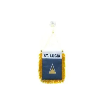 FANION SAINTE LUCIE 15x10cm - Mini drapeau SAINT-LUCIEN 10 x 15 cm spécial voiture - Bannière