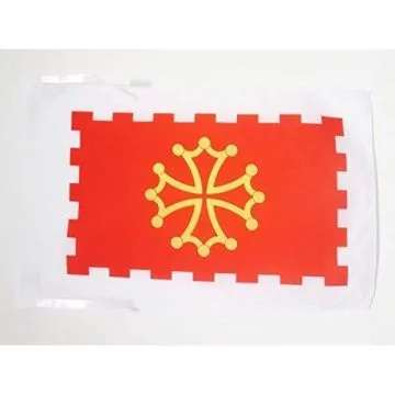 DRAPEAU AUDE 45x30cm - PAVILLON DÉPARTEMENT FRANÇAIS - LANGUEDOC-ROUSSILLON 30 x 45 cm haute qualité