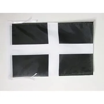 DRAPEAU COMTÉ DE CORNWALL 45x30cm - PAVILLON COUNTY OF CORNWALL - ANGLETERRE 30 x 45 cm haute qualité