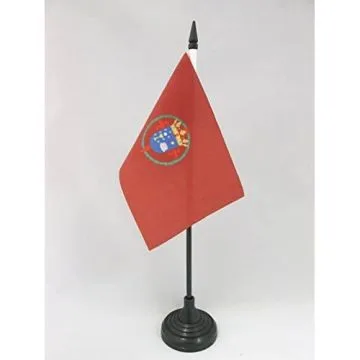DRAPEAU DE TABLE SAINT-JACQUES-DE-COMPOSTELLE 15x10cm - PETIT DRAPEAUX DE BUREAU SANTIAGO DE COMPOSTELA 10 x 15 cm