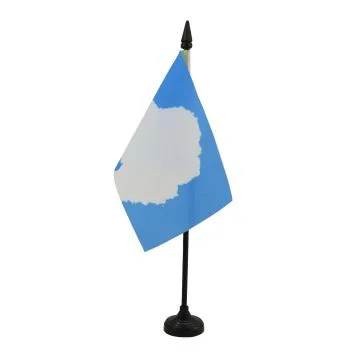 DRAPEAU DE TABLE ANTARTIQUE 15x10cm - PETIT DRAPEAUX DE BUREAU ANTARTIQUE 10 x 15 cm