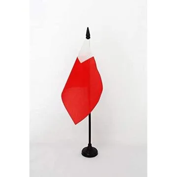 DRAPEAU DE TABLE ABOU DHABI 15x10cm - PETIT DRAPEAUX DE BUREAU ABU DHABI AUX ÉMIRATS ARABES UNIS 10 x 15 cm