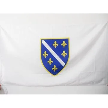DRAPEAU BOSNIE-HERZÍ?GOVINE 1992-1998 150x90cm - DRAPEAU BOSNIEN ANCIEN 90 x 150 cm Fourreau pour hampe