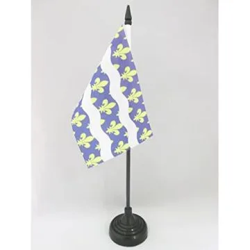 DRAPEAU DE TABLE SEINE-ET-MARNE 15x10cm - PETIT DRAPEAUX DE BUREAU DÉPARTEMENT FRANÇAIS - ÎLE-DE-FRANCE 10 x 15 cm