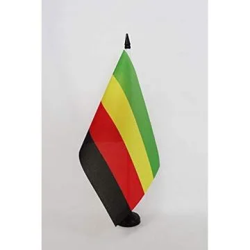 Drapeau de table Bamilékés du Cameroun 21x14cm - PETIT Drapeaux DE BUREAU Bamiléké 14 x 21 cm