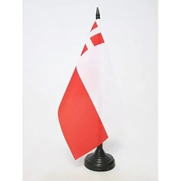 DRAPEAU DE TABLE PROVINCE D\'UTRECHT 21x14cm - PETIT DRAPEAUX DE BUREAU ULTRECHT AUX PAYS-BAS 14 x 21 cm