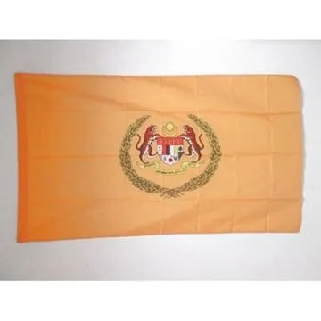 DRAPEAU ETENDARD ROYAL DE MALAISIE 150x90cm - DRAPEAU ROYAUME MALAIS 90 x 150 cm Fourreau pour hampe