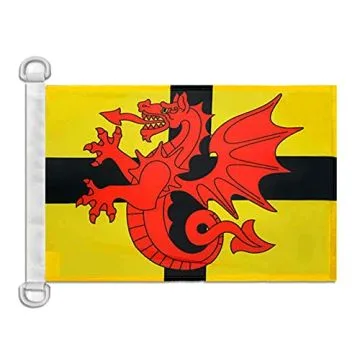 Pavillon nautique Bretagne Pays du Trégor 45x30 cm Anneaux Plastiques