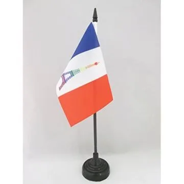DRAPEAU DE TABLE FRANCE ARC-EN-CIEL 15x10cm - PETIT DRAPEAUX DE BUREAU FRANÇAIS GAY - LGBT 10 x 15 cm