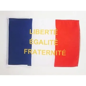 DRAPEAU FRANCE LIBERTÉ EGALITÉ FRATERNITÉ 45x30cm - PAVILLON FRANÇAIS - L.E.F. 30 x 45 cm haute qualité