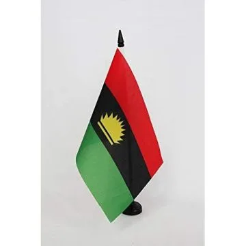 Drapeau de table Igbos du Nigeria 21x14cm - PETIT Drapeaux DE BUREAU Igbo 14 x 21 cm