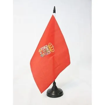 DRAPEAU DE TABLE PROVINCE Dâ??ÁVILA 21x14cm - PETIT DRAPEAUX DE BUREAU AVILA EN CASTILLE-ET-LEON 14 x 21 cm
