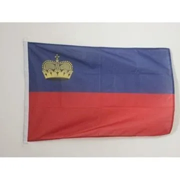 DRAPEAU LIECHTENSTEIN 90x60cm - DRAPEAU LIECHTENSTEINOIS 60 x 90 cm Spécial Extérieur - DRAPEAUX
