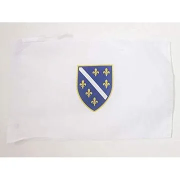 DRAPEAU BOSNIE-HERZÉGOVINE 1992-1998 45x30cm - PAVILLON BOSNIEN ANCIEN 30 x 45 cm haute qualité