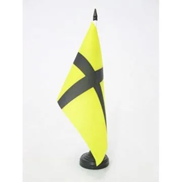 DRAPEAU DE TABLE PAYS DE RETZ 21x14cm - PETIT DRAPEAUX DE BUREAU RAIS EN BRETAGNE 14 x 21 cm