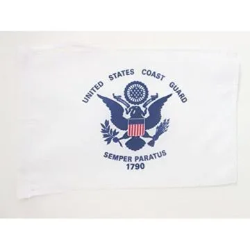 DRAPEAU GARDE CÍ?TIÍ?RE DES Í?TATS-UNIS 45x30cm - PAVILLON UNITED STATES COAST GUARD - USA 30 x 45 cm haute qualité