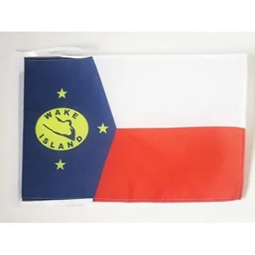DRAPEAU WAKE 45x30cm - PAVILLON AMÉRICAIN 30 x 45 cm haute qualité
