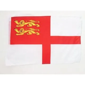DRAPEAU SERCQ 45x30cm - PAVILLON Í?LE ANGLO-NORMANDE DE SARK 30 x 45 cm haute qualité