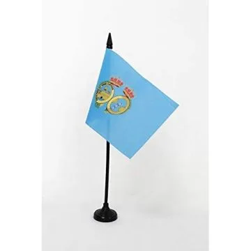DRAPEAU DE TABLE PROVINCE DE HUELVA 15x10cm - PETIT DRAPEAUX DE BUREAU HUELVA EN ANDALOUSIE 10 x 15 cm