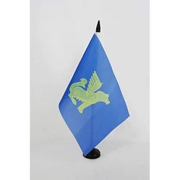 Drapeau de table Tatars Nogais 21x14cm - PETIT Drapeaux DE BUREAU Nogay 14 x 21 cm