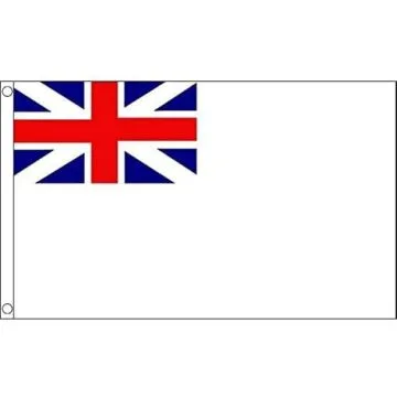 DRAPEAU ROYAUME-UNI NAVAL WHITE SQUADRON 150x90cm - DRAPEAU NAVY BRITANNIQUE 90 x 150 cm - DRAPEAUX