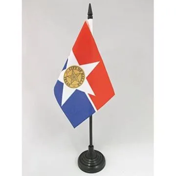 DRAPEAU DE TABLE DALLAS 15x10cm - PETIT DRAPEAUX DE BUREAU VILLE DE DALLAS - TEXAS 10 x 15 cm