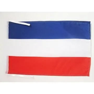 DRAPEAU RÉPUBLIQUE FÉDÉRALE DE YOUGOSLAVIE 45x30cm - PAVILLON YOUGOSLAVE 30 x 45 cm haute qualité