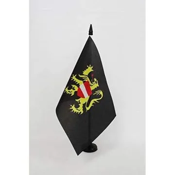 Drapeau de table Province de Brabant flamand 21x14cm - PETIT Drapeaux DE BUREAU de Vlaams-Brabant 14 x 21 cm