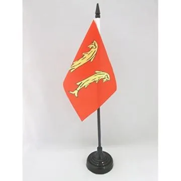 DRAPEAU DE TABLE PRINCIPAUTÉ DE MONTBÉLIARD 15x10cm - PETIT DRAPEAUX DE BUREAU DE MONTBÉLIARD 10 x 15 cm