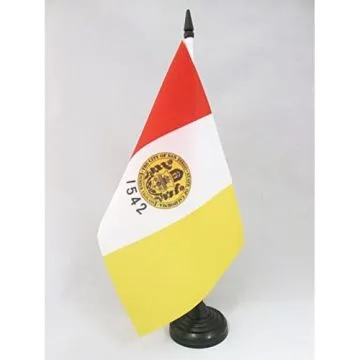 DRAPEAU DE TABLE SAN DIEGO 21x14cm - PETIT DRAPEAUX DE BUREAU VILLE DE SAN DIEGO - CALIFORNIE 14 x 21 cm