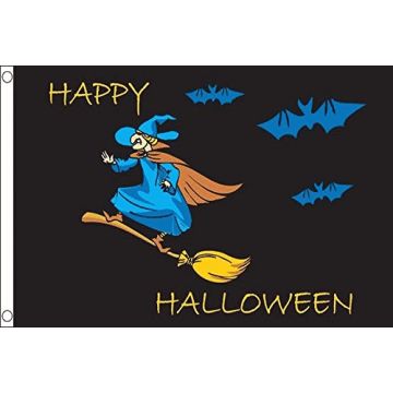 Halloween Party Witch Flag 2' x 3' 100D polyester grommets