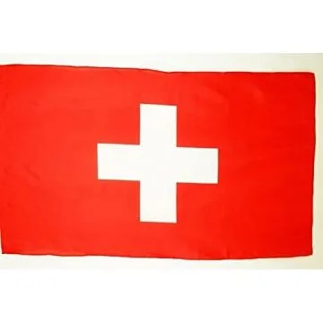 DRAPEAU SUISSE 250x150cm - DRAPEAU HELVÍ?TIQUE 150 x 250 cm Fourreau pour hampe