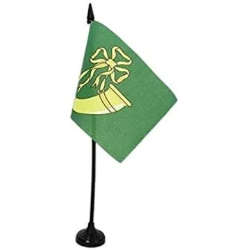 DRAPEAU DE TABLE COMTÉ DE HUNTINGDONSHIRE 15x10cm - PETIT DRAPEAUX DE BUREAU COUNTY OF HUNTS. - ANGLETERRE 10 x 15 cm