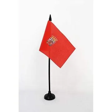 DRAPEAU DE TABLE PROVINCE DE CIUDAD REAL 15x10cm - PETIT DRAPEAUX DE BUREAU CIUDAD REAL EN CASTILLE-LA-MANCHE 10 x 15 cm