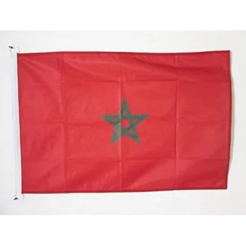 DRAPEAU MAROC 150x90cm - DRAPEAU MAROCAIN 90 x 150 cm Spécial Extérieur - DRAPEAUX