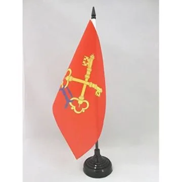 DRAPEAU DE TABLE COMTAT VENAISSIN 21x14cm - PETIT DRAPEAUX DE BUREAU PROVINCE FRANCE - VAUCLUSE 14 x 21 cm
