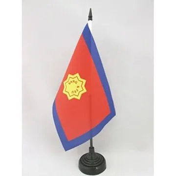 DRAPEAU DE TABLE ARMÉE DU SALUT 21x14cm - PETIT DRAPEAUX DE BUREAU CHRÉTIEN SANG ET FEU 14 x 21 cm