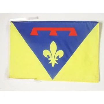 DRAPEAU VAR 45x30cm - PAVILLON DÉPARTEMENT FRANÇAIS - PACA 30 x 45 cm haute qualité