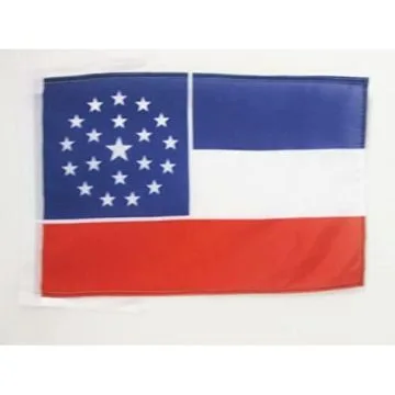 DRAPEAU MISSISSIPPI ALTERNATIF 45x30cm - PAVILLON DU MISSISSIPPI 30 x 45 cm haute qualité