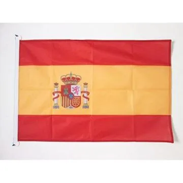 DRAPEAU ESPAGNE 90x60cm - DRAPEAU ESPAGNOL 60 x 90 cm Spécial Extérieur - DRAPEAUX