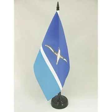 DRAPEAU DE TABLE ÎLES MIDWAY 21x14cm - PETIT DRAPEAUX DE BUREAU AMÉRICAIN 14 x 21 cm