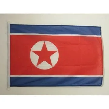 DRAPEAU CORÍ?E DU NORD 90x60cm - DRAPEAU NORD CORÍ?EN 60 x 90 cm Spécial Extérieur - DRAPEAUX