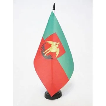 DRAPEAU DE TABLE BRUXELLES 21x14cm - PETIT DRAPEAUX DE BUREAU DE BRUSSEL 14 x 21 cm